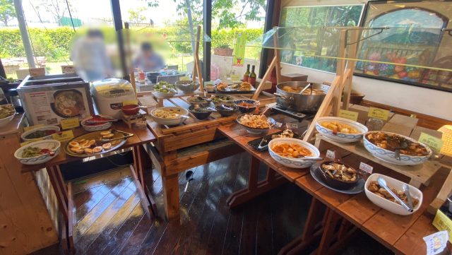 道の駅みなまた内『たけんこ』ビュッフェコーナーが充実ランチ