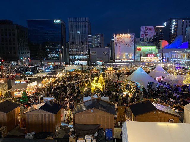 クリスマスマーケット熊本2023花畑会場