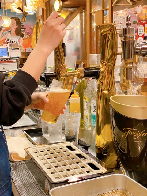 熊本屋台村ビールスタンドサンジ