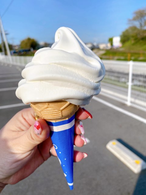 玉名ラムー100円ソフトクリーム